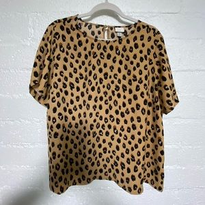 A New Day Cheetah Print Blouse XL